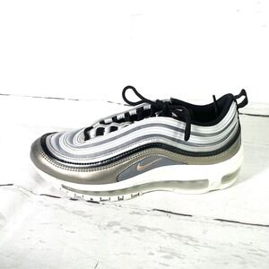Nike Air Max 97 SE GS Shoes 6.5Y Women's 8 Metallic Silver Bronze Shoes